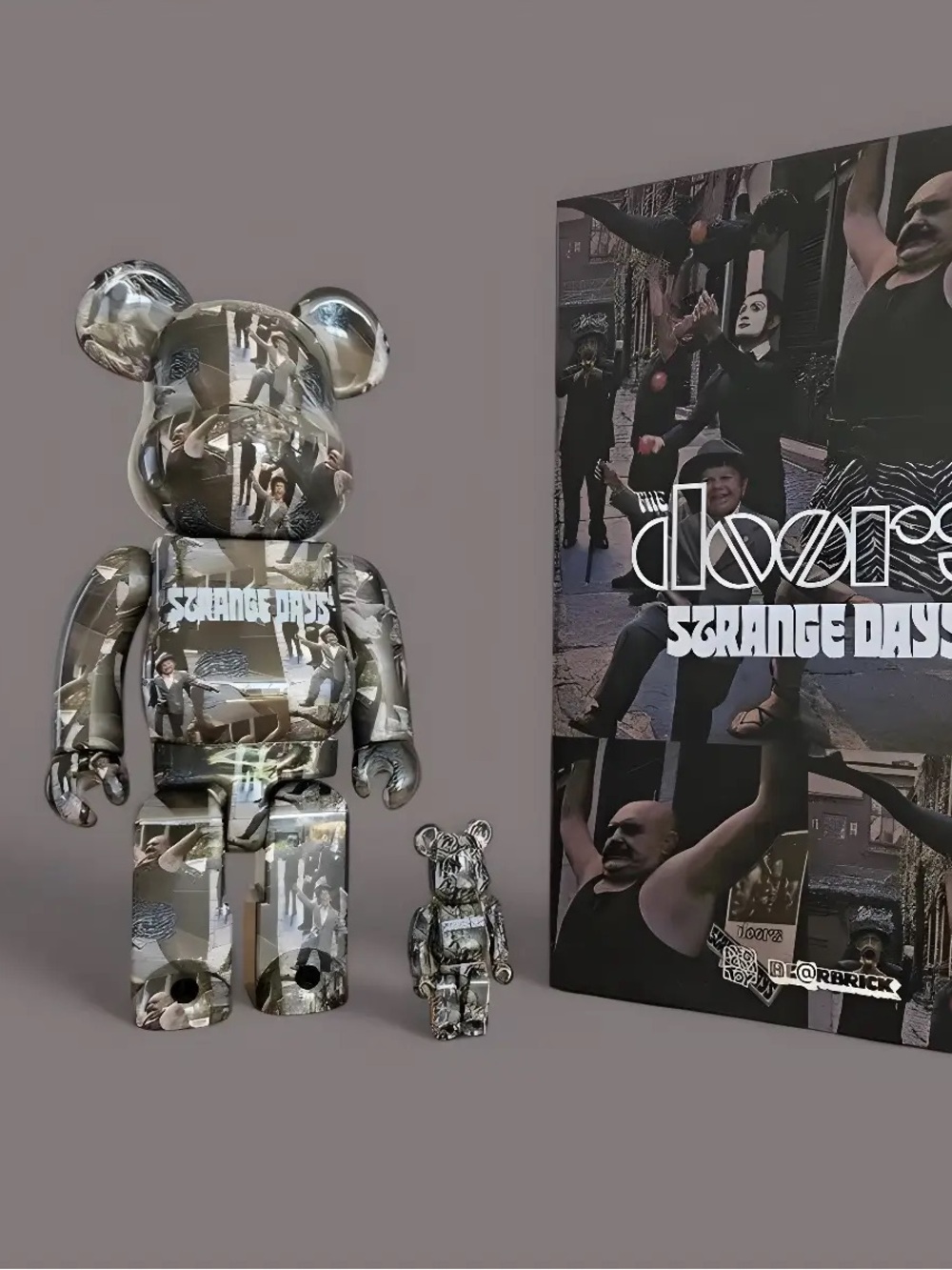 Bearbrick x The Doors Strange Days 100% and 400% Set